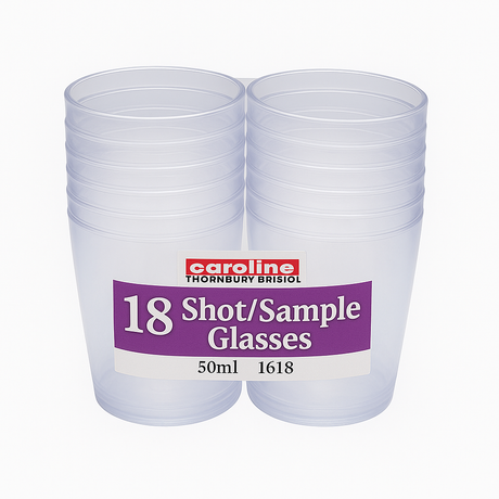Caroline Clear Shot/Sample Glasses 50ml | Pack of 18 (1618)