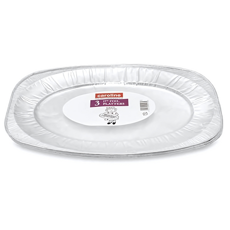 Caroline Foil Platter Medium 17" | Pack of 3 (N1072)