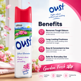 Oust Odour Eliminator Garden Fresh Air Freshener 300ml | Pack of 12