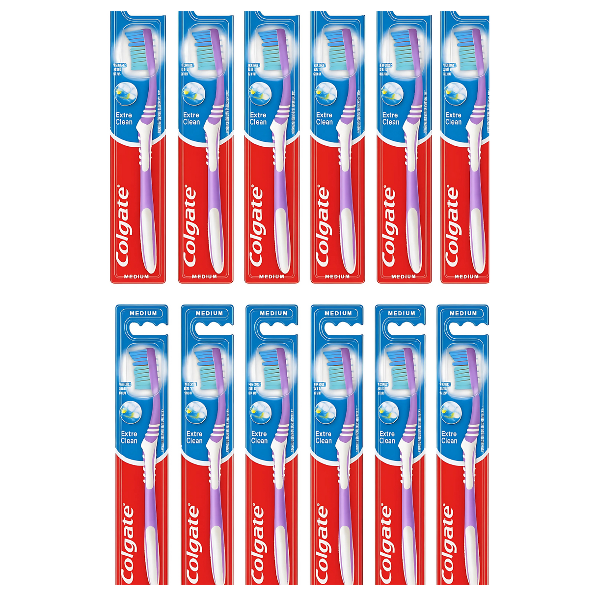 Colgate Extra Clean Medium Toothbrush | Pack of 12