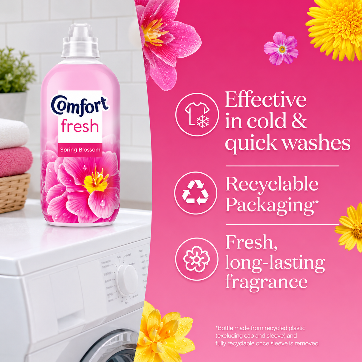Comfort Fresh Spring Blossom Fabric Conditioner 930ml