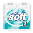 Cushion Soft White 2ply Embossed Toilet Rolls - Pack of 4 Rolls