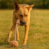 Pet Touch Rope with Knott Ball Assorted Dog Toy (HT8403)