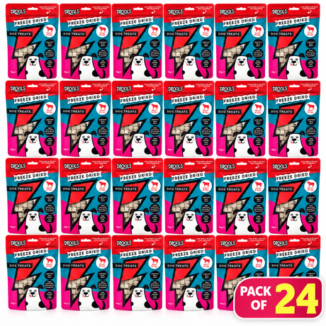 Drools Freeze Dried Beef Bites Dog Treats 50g (DR9495)| Pack of 24