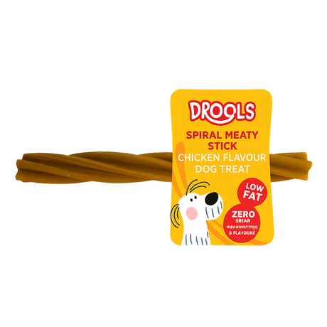 Drools Spiral Meaty Stick Chicken Flavour Treat 90g (DR9231)