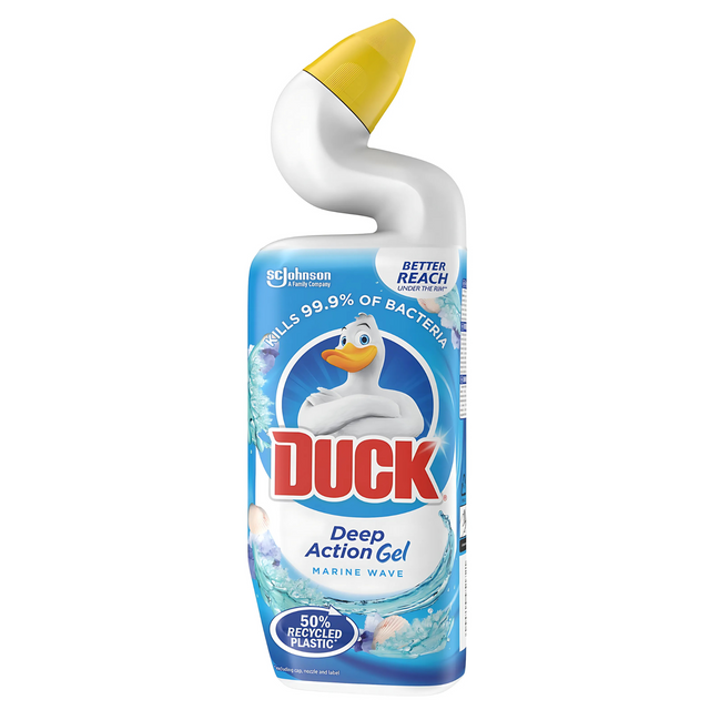 Duck Deep Action Gel Marine Wave Toilet Cleaner 750ml | Pack of 8