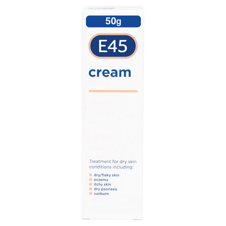 E45 Dermatological Moisturising Cream for Dry Skin & Eczema - 50g