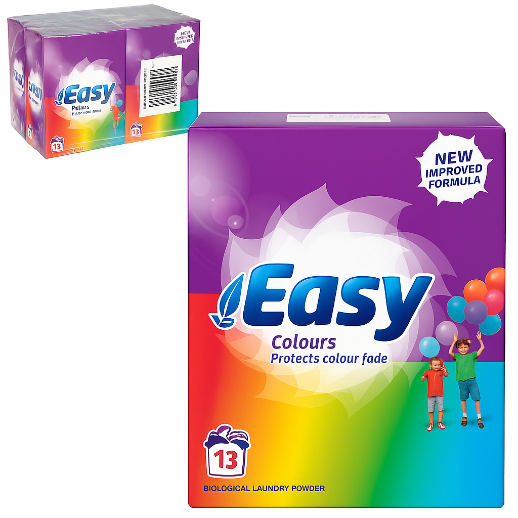 Easy Colours Washing Powder 884g (13 Washes) - Pack of 6