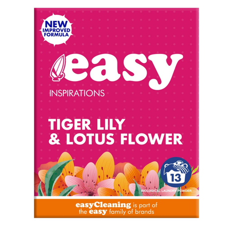 Easy Inspirations Bio Laundry Powder Tiger Lily & Lotus 884g (13 Washes)