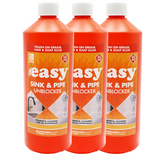 Easy Sink & Pipe Unblocker 1L |  Pack of 3
