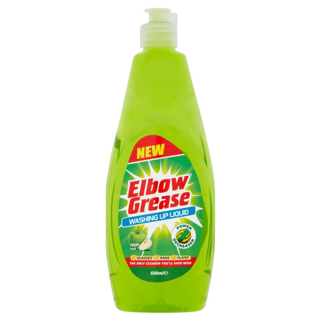 Elbow Grease Washing Up Liquid Apple Fresh 600ml