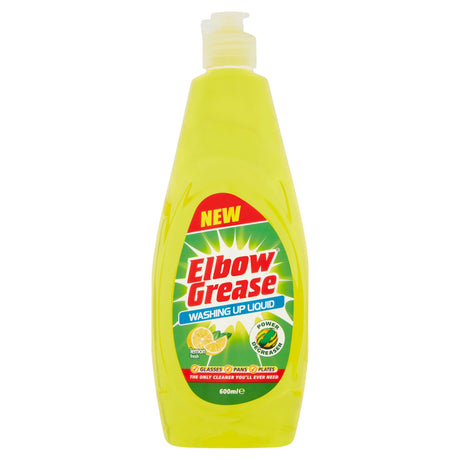 Elbow Grease Washing Up Liquid Lemon Fresh 600ml