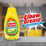 Elbow Grease Washing Up Liquid Lemon Fresh 600ml | Pack of 12