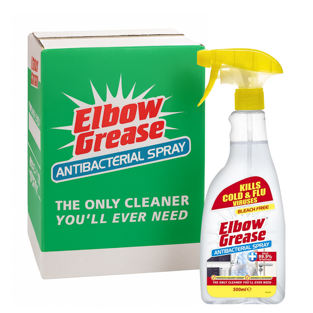 Elbow Grease Antibacterial Spray 500ml | Pack of 8