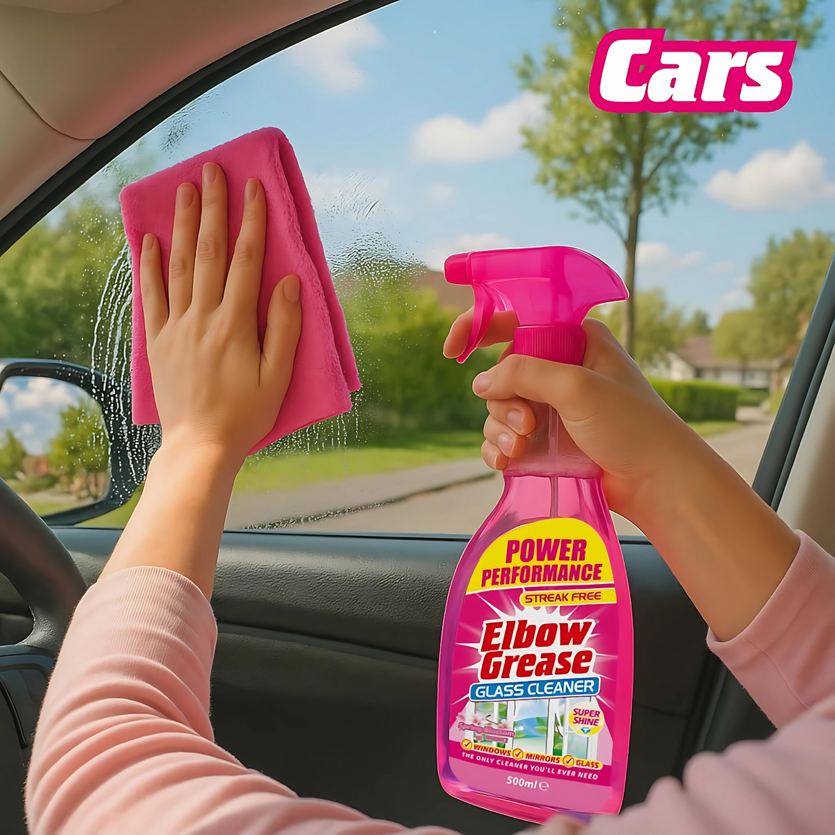 Elbow Grease Pink Glass Cleaner Spring Blossom 500ml