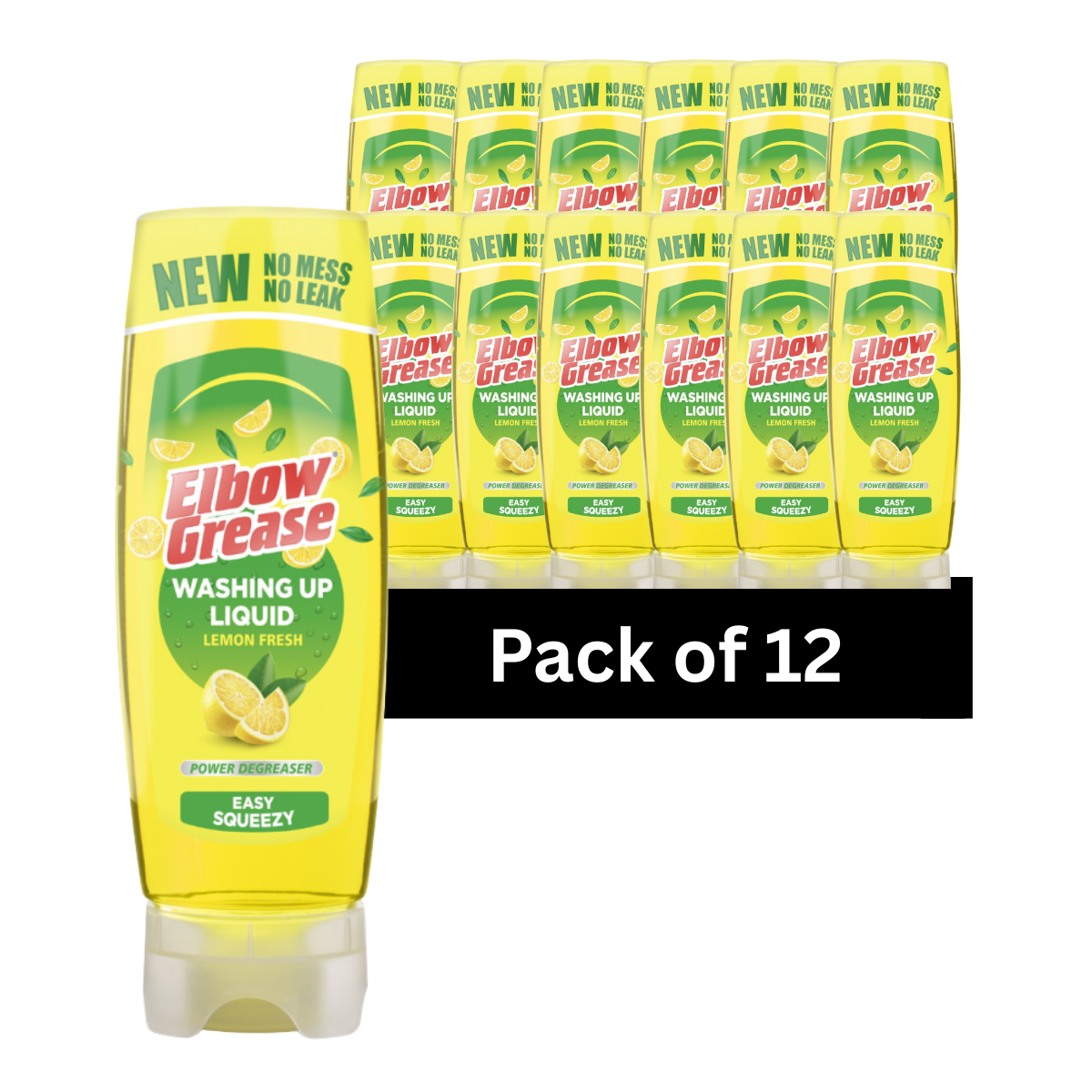 Elbow Grease Washing Up Liquid Lemon 450ml - Pack of 12