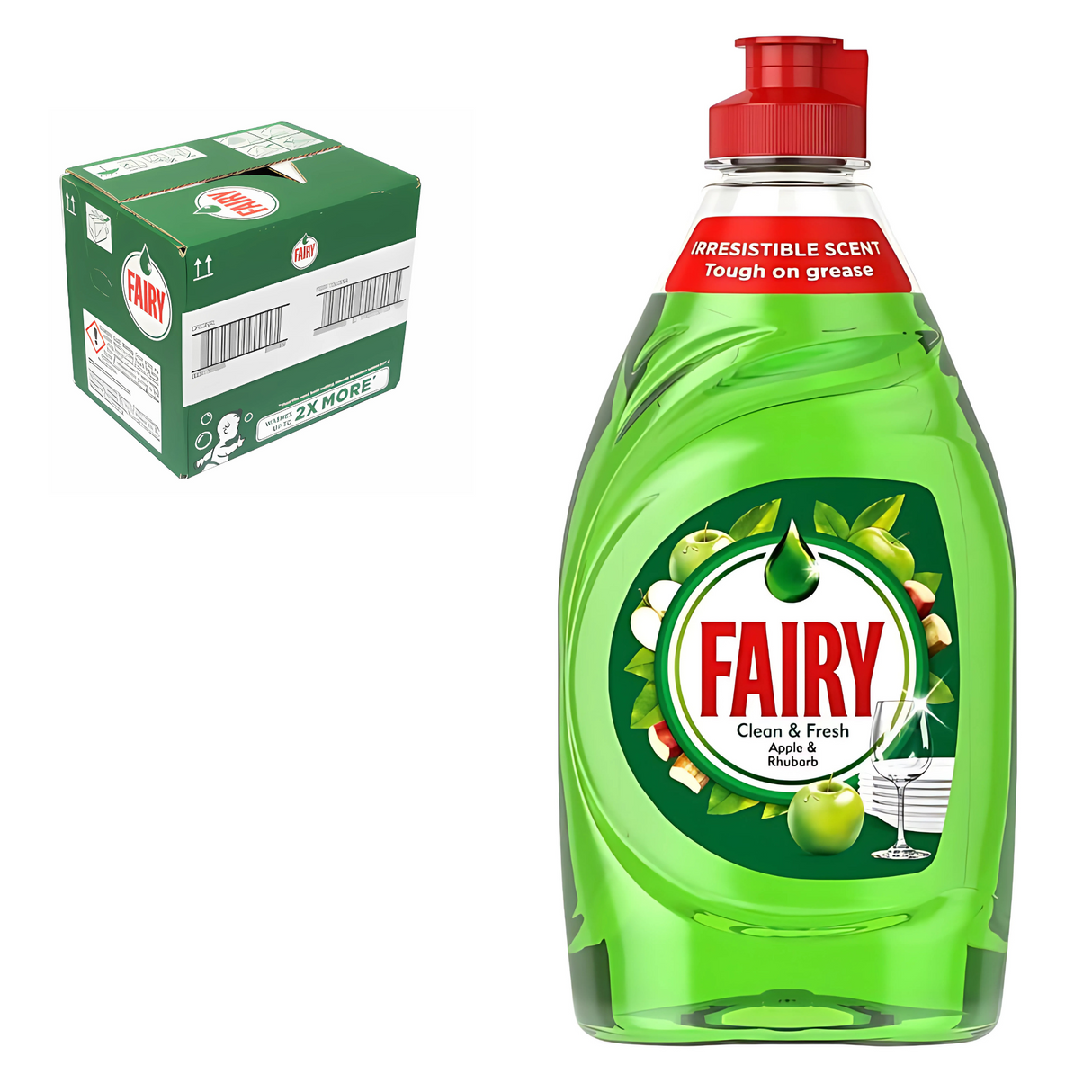 Fairy Washing Up Liquid Apple 320ml - Pack of 10