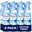 Febreze Air Mist Cotton Fresh Air Freshener 185ml | Pack of 8