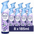 Febreze Air Mist Lavender Air Freshener 185ml | Pack of 8