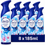 Febreze Air Mist Spring Awakening Air Freshener 185ml | Pack of 8