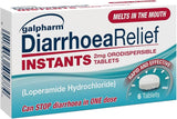 Galpharm Diarrhoea Relief Instant Melts 2mg Loperamide Tablets 6s