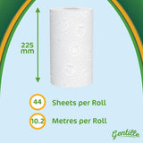 Gentille 3ply White Embossed Kitchen Rolls - Pack of 2 Rolls