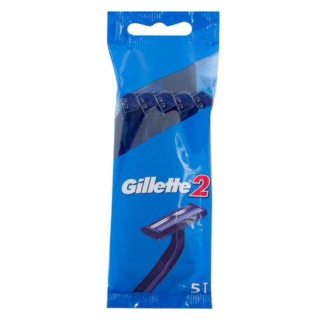 Gillette 2 Men's Disposable Razor - Pack of 5