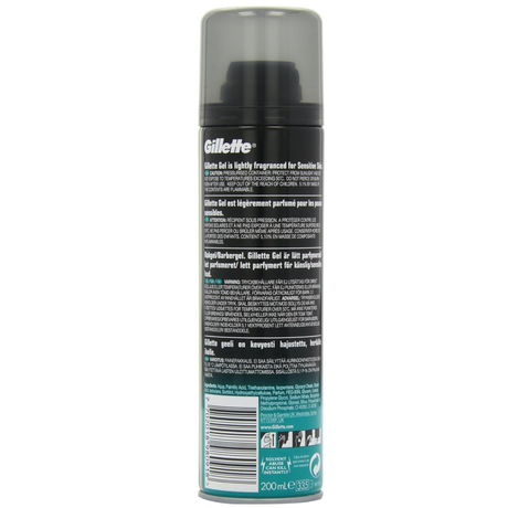 Gillette Sensitive Skin Shaving Gel 200ml