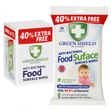Green Shield Anti-Bacterial Food Surface Wipes 70s I Pack of 12 