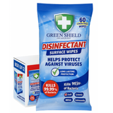 Green Shield Disinfectant Surface Wipes 70s I Pack of 12 