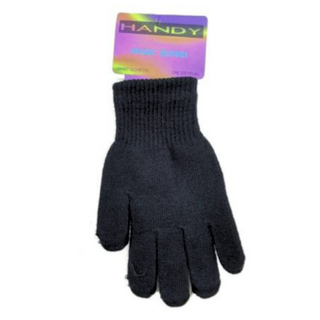 Handy Black One Size Magic Gloves GLM-105