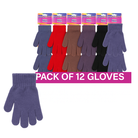 Handy Assorted Colours Magic Gloves GLM-106 | Pack of 12