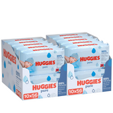 Huggies Pure 99% Water Baby Wipes 56s | Pack of 20