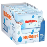 Huggies Pure 99% Water Baby Wipes 72s | Pack of 10