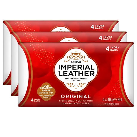 Imperial Leather Classic Bar Soap 90g | Pack of 12