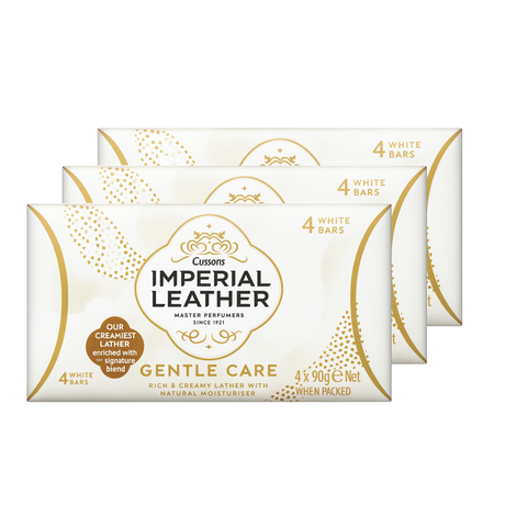 Imperial Leather Gentle Care Bar Soap 90g | Pack of 12