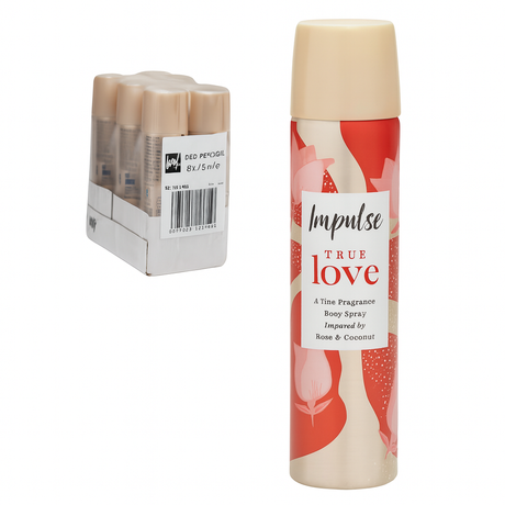 Impulse True Love Body Spray 75ml | Pack of 6