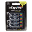 Infapower Rechargeable AA 600mAh Ni-MH Batteries - 4 Pack