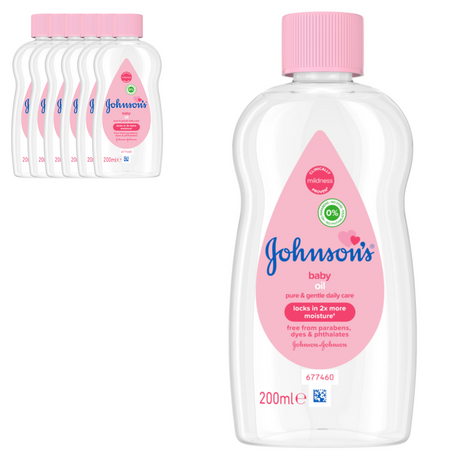 Johnson's Baby Oil 200ml | Pack of 6