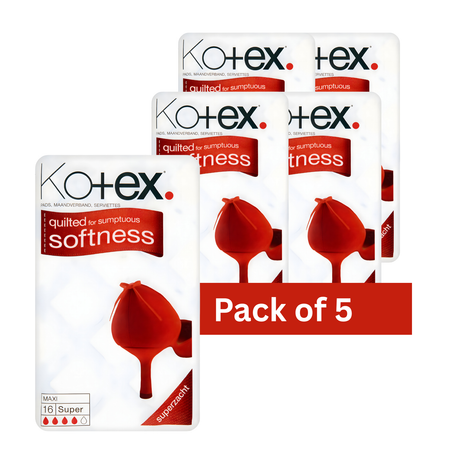 Kotex Maxi Super Pads 16s | Pack of 5