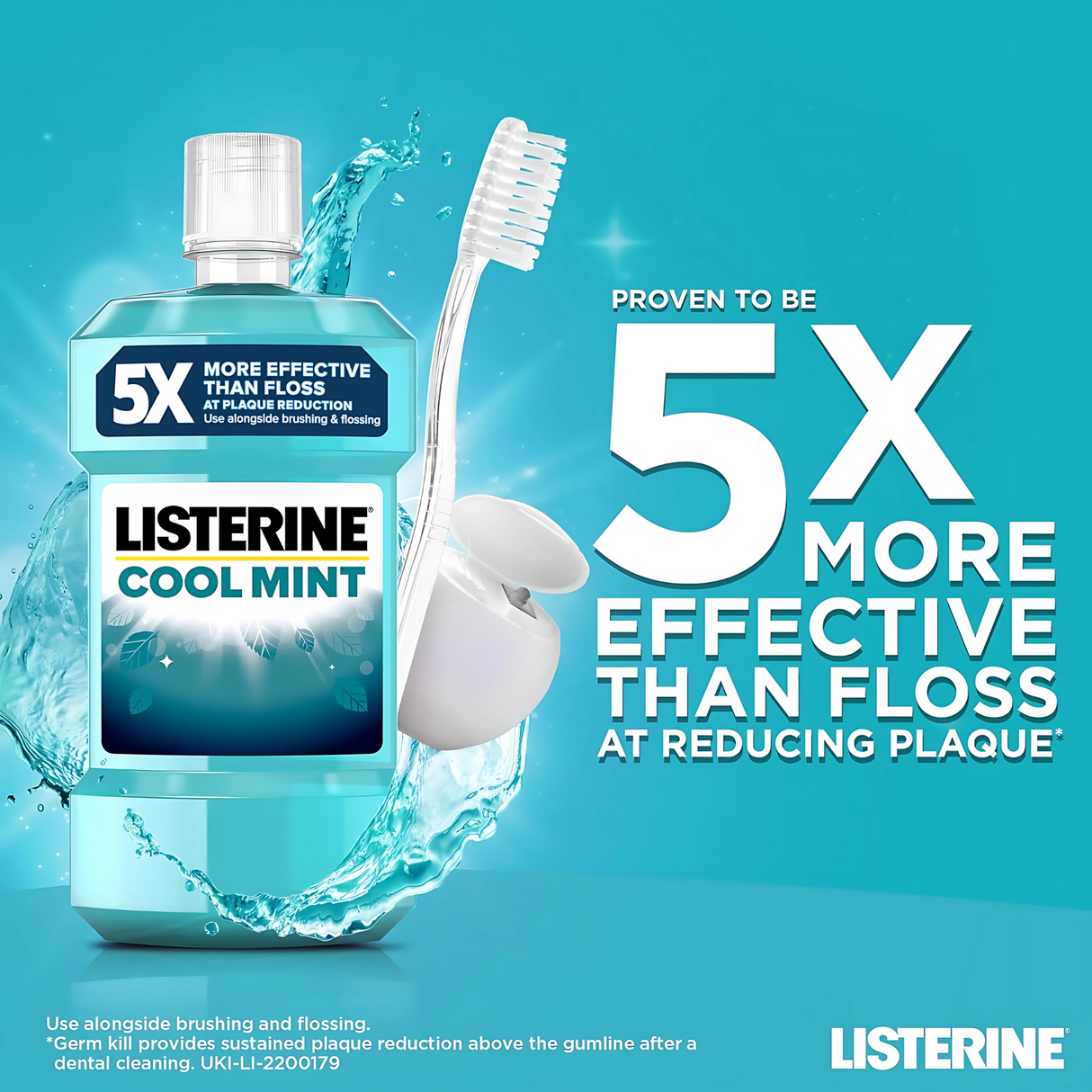 Listerine Cool Mint Mouthwash 250ml | Pack of 6