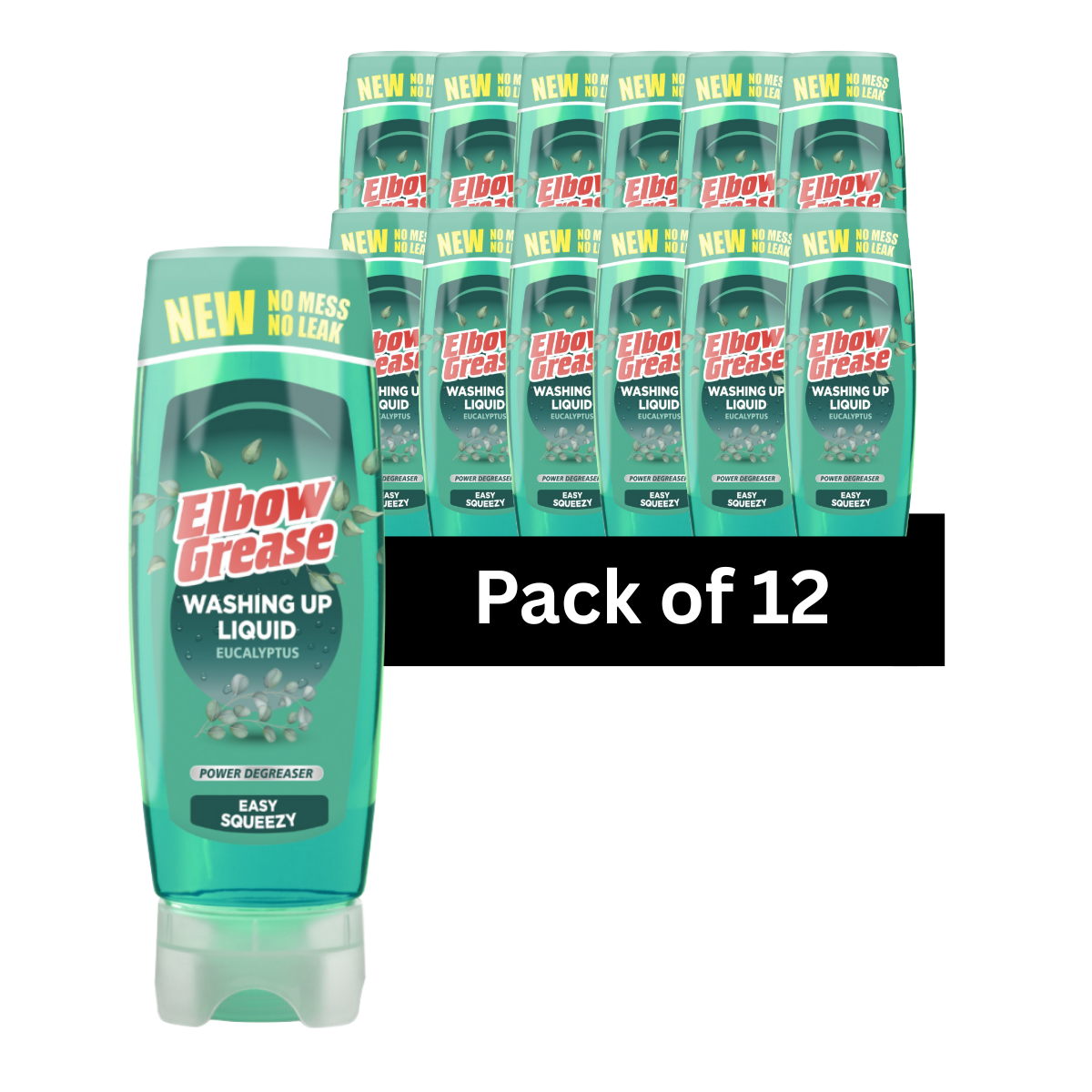 Elbow Grease Washing Up Liquid Eucalyptus 450ml -  Pack of 12