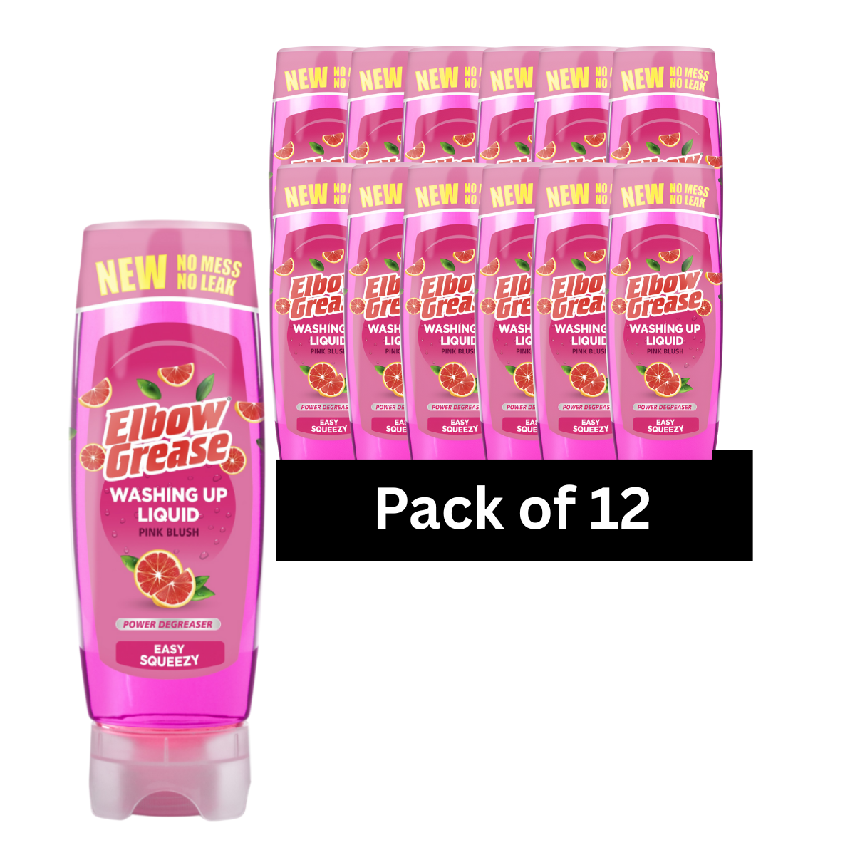 Elbow Grease Washing Up Liquid Pink Blush 450ml - Pack of 12