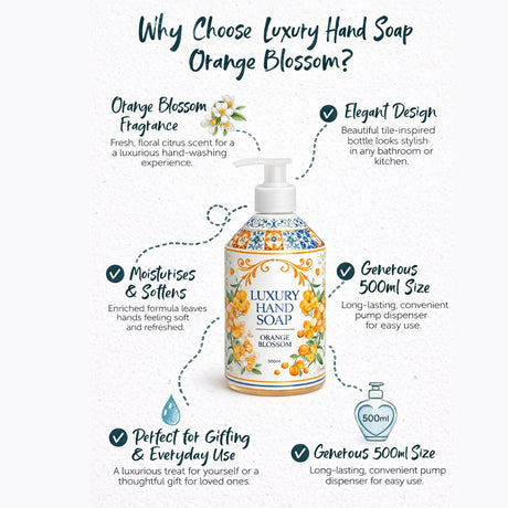 Luxury Hand Soap Orange Blossom 500ml