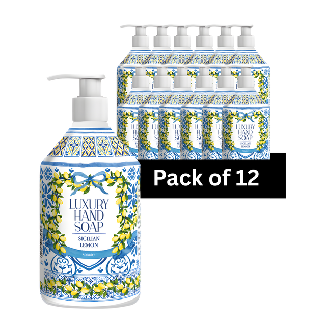 Luxury Hand Soap/Wash Sicilian Lemon 500ml - Pack of 12