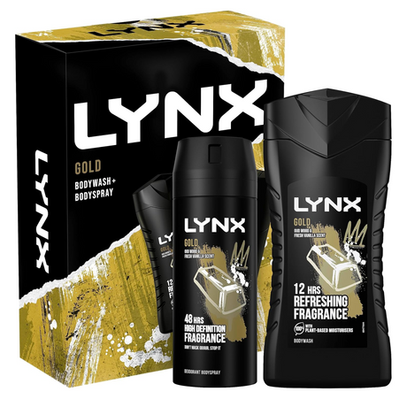 Lynx Gift Set Gold Body Spray & Shower Gel | Pack of 2