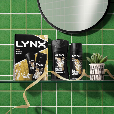 Lynx Gift Set Gold Body Spray & Shower Gel | Pack of 2