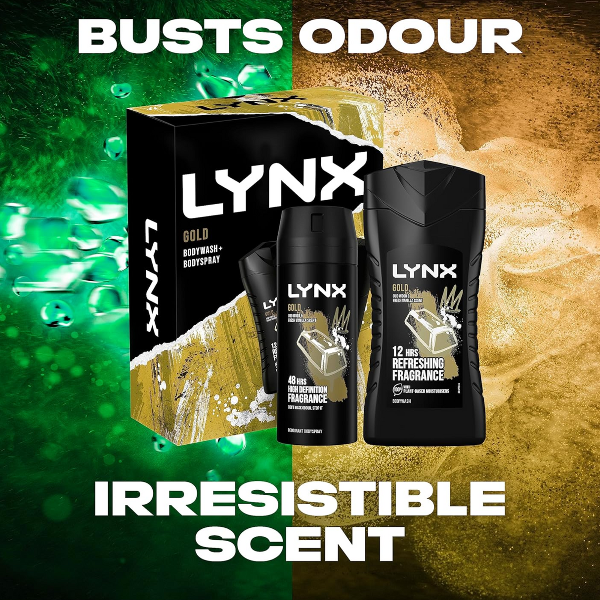 Lynx Gift Set Gold Body Spray & Shower Gel | Pack of 23