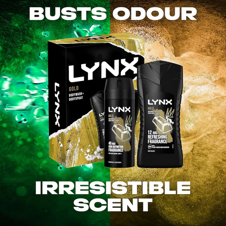 Lynx Gift Set Gold Body Spray & Shower Gel | Pack of 23