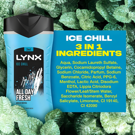 Lynx Ice Chill Body Wash Shower Gel 225ml
